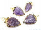 Amethyst Gold Electro plated Arrowheads