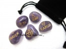 5 Element Amethyst Tumble Set with pouch