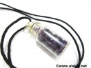 Amethyst Bottle pendant with cord