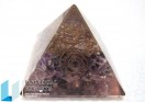 Amethyst Orgone pyramids with coil point