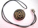 Black Shiv Eye amulet with cord