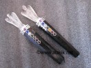 Black Tourmaline Crystal Angel Chakra healing wand