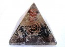Black Tourmaline Orgone Pyramids with copper wrapped point