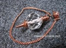 Bronze Facetted Crystal Ball Pendulum