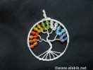 Chakra Tree of Life handmade pendant