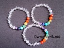 Crystal 7 chakra beads elastic bracelet