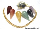 Golden Cage Chakra Cone necklace set
