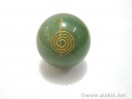 Green Jade Engrave USAI Reiki sphere