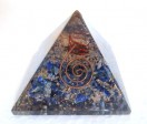 Lapis Lazule Orgone Pyramids With Copper Wrapped Point