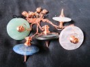 Mix Gemstone Copper UFO Pendulum