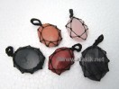 Mix Netted Oval cabachone Pendants