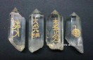 Rock Crystal Natural USAI reiki set with pouch