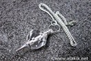 Silver Facetted Crystal Ball Pendulum