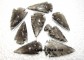 Silver bezel obsidian electro plated arrowhead