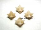 Cream Moonstone Merkaba Star