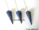 Lapis Lazule Facetted Pendulum