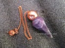 Amethyst Facetted Bronze Modular pendulum