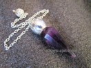 Amethyst Facetted Silver modular pendulum