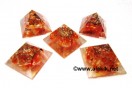 Baby Orgone Red Carnelian Pyramid