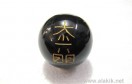 Black Obsidian Engrave USAI Reiki sphere