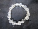 Crystal Quartz 2x1Beads Elastic bracelet
