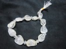 Crystal Quartz Tumble with crystal Power Bracelet