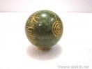 Grass Jasper Engrave USAI reiki Sphere