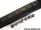 Hematite 7pcs geometry set with velvet purse