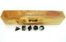 Labradorite 5pcs Geometry set with wooden box