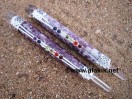 Lepidolite Chakra healing wand with Om