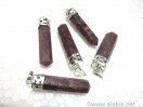 Lepidolite cap pencil pendants