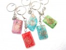 Mix colour orgone  key rings