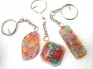 Mix design chakra orgone key rings