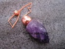 Raw Amethyst Bronze Modular Pendulum