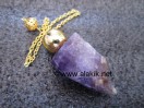 Raw Amethyst Golden Modular pendulum