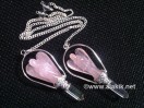 Rose Quartz Basket Angel pendulum